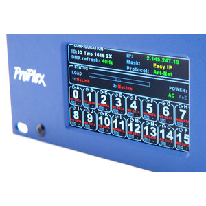 ProPlex IQ TWO 1616 2X フロントコントロールパネル