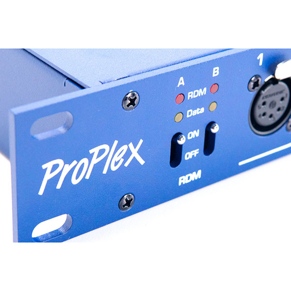 ProPlex Opto-Splitter 2x10 フロントRDM ON/OFFスイッチ